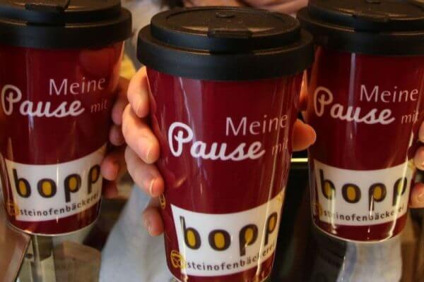 Mehrwegbecher Bäckerei Bopp