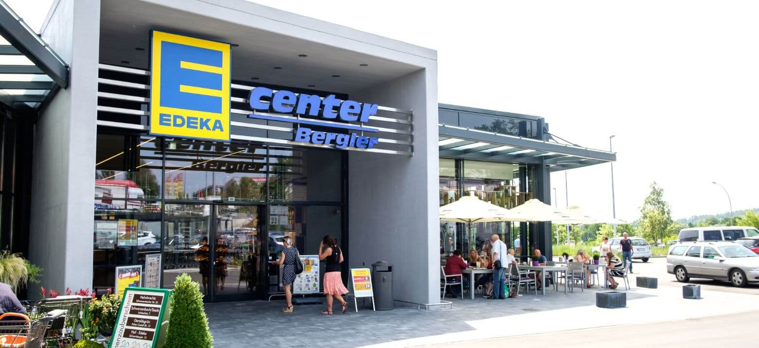 Edeka Bergler in Hof - Eingangsbereich
