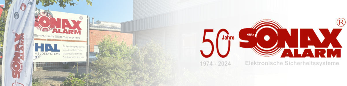 Sonax Sicherheitssysteme 50 Jahre Jubiläum Headerbild