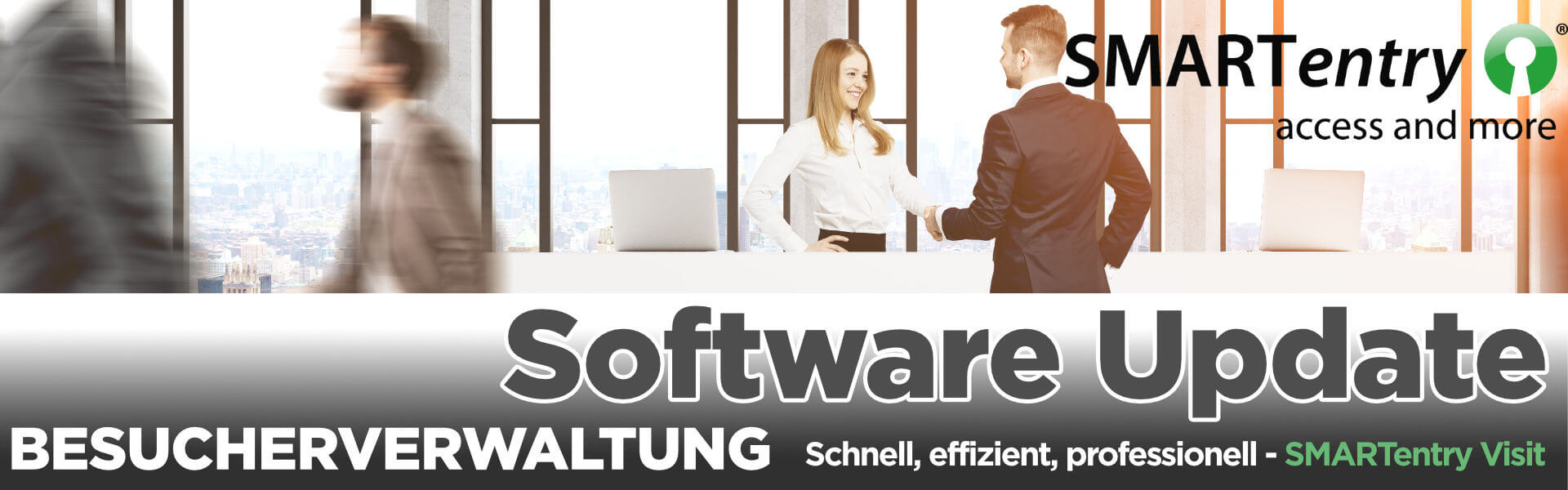 SMARTentry Visit Besuchermanagement Software Update Headerbild