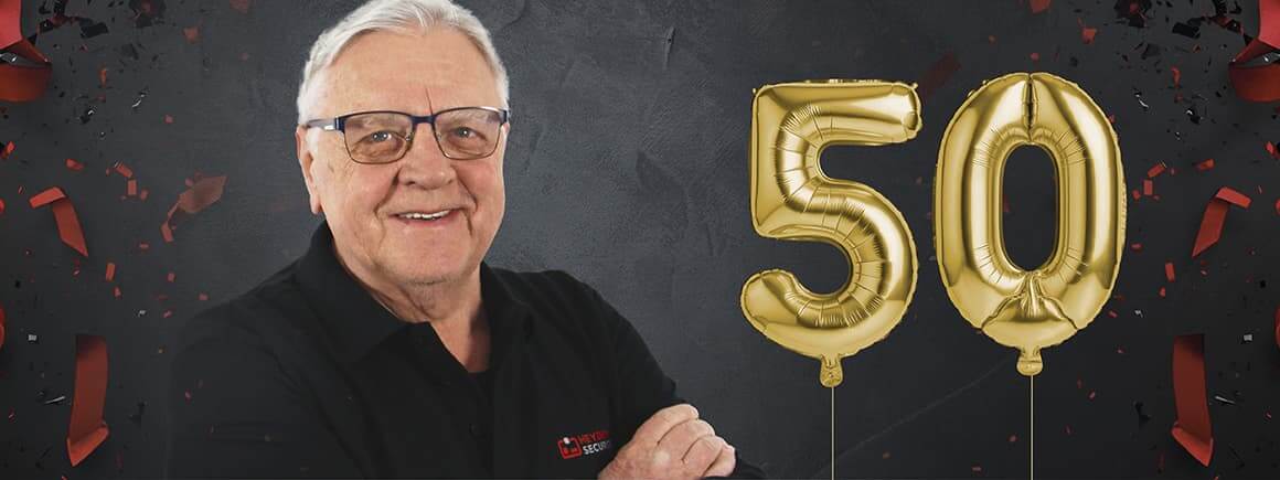 Franz Josef 50 Jahre bei Heyden-Securit