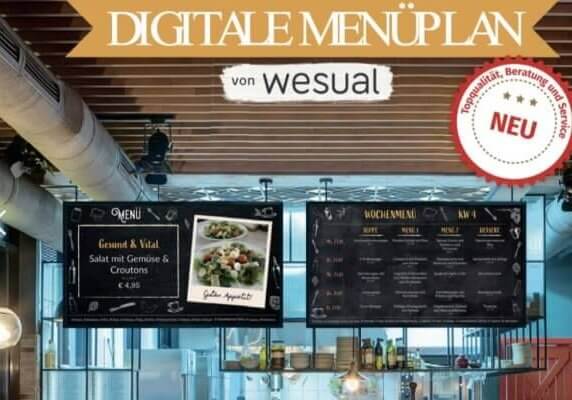 WESUAL Digitaler Menüplan